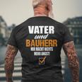 Bauherren Geschenk Bauherr 2023 S T-Shirt mit Rückendruck Geschenke für alte Männer