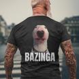 Bazinga Cringe Meme Dog Genz Trendy Nager Slang Men's T-shirt Back Print Gifts for Old Men