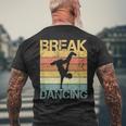 Bboy Breakdancer Hip Hop Danceintage Breakdance T-Shirt mit Rückendruck Geschenke für alte Männer