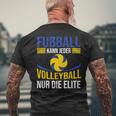 Beach Volleyball Player I Volleyballer T-Shirt mit Rückendruck Geschenke für alte Männer