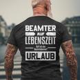 Beamter Auf Lebenszeit Beamter Auf Lebenszeit German Language T-Shirt mit Rückendruck Geschenke für alte Männer
