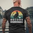 Become Ungovernable I Do What I Want Cat Men's T-shirt Back Print Gifts for Old Men