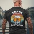 Beer Me It's My 21St Birthday Men's T-shirt Back Print Gifts for Old Men