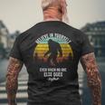 Believe In Yourself Even When No One Else Does Bigfoot Men's T-shirt Back Print Gifts for Old Men