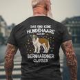 Bernard Glitter Dog Holder Dog T-Shirt mit Rückendruck Geschenke für alte Männer