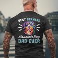 Berner Sennenhund Bester Berner Sennenhund Papa Aller Zeiten T-Shirt mit Rückendruck Geschenke für alte Männer