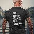 Best Boykin Spaniel Dad Ever Mens Back Print T-shirt Gifts for Old Men