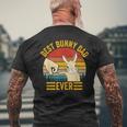 Best Bunny Dad Ever Rabbit Lover Father Pet Rabbit Men's T-shirt Back Print Gifts for Old Men