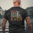 Best Cat Dad Ever Essential Mens Back Print T-shirt Gifts for Old Men