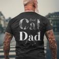 Best Cat Dad Ever Cat Lover Father's Day Men's T-shirt Back Print Gifts for Old Men