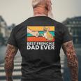 Best French Bulldog Dad Ever French Bulldog Dad Mens Back Print T-shirt Gifts for Old Men