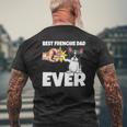 Best Frenchie Dad Ever French Bulldog Dog Mens Back Print T-shirt Gifts for Old Men