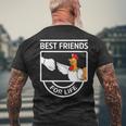 Best Friend Chicken Men's T-shirt Back Print Gifts for Old Men