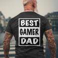 Best Gamer Dad Men'sMens Back Print T-shirt Gifts for Old Men