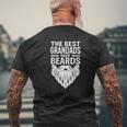 Best Grandads Beards Tattoos Husband Mens Mens Back Print T-shirt Gifts for Old Men