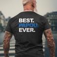 Best Papou Ever Father's Day For Grandpa Mens Back Print T-shirt Gifts for Old Men