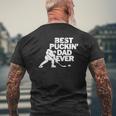 Best Puckin's Dad Ever Cool Ice Hockey For Father Mens Back Print T-shirt Gifts for Old Men
