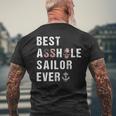 Best Sailor Ever Men's T-shirt Back Print Gifts for Old Men