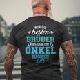 Beste Brüder Werden Zum Unkel Befördert 2023 S T-Shirt mit Rückendruck Geschenke für alte Männer