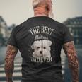 Beste Maltese Papa Aller Malteser Hund Geschenkintage Kapuzenjacke T-Shirt mit Rückendruck Geschenke für alte Männer