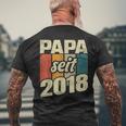 Bester Papa Seit 2018 German T-Shirt mit Rückendruck Geschenke für alte Männer