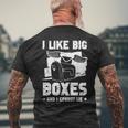 I Like Big Boxes And I Cannot Lie For Mailman Postal Worker Mens Back Print T-shirt Gifts for Old Men