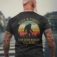 Bigfoot Believe In Yourself Even When No One Else Does Men's T-shirt Back Print Gifts for Old Men