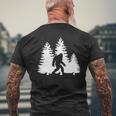 Bigfoot Forest Sasquatch Women Men's T-shirt Back Print Gifts for Old Men