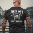 Biker Dad Motorcycle Father's Day For Daddy Granddad Men's T-shirt Back Print Gifts for Old Men