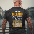 Billiard Table Carambolage Billiard Cue Billiard Club Kö T-Shirt mit Rückendruck Geschenke für alte Männer