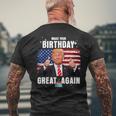 Make Your Birthday Great Again Trump Fan Birthday Men's T-shirt Back Print Gifts for Old Men
