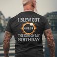 Birthday Solar Eclipse I Blew Out The Sun On My Birthday Men's T-shirt Back Print Gifts for Old Men