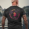 Bitcoin Sv Bsv Logo Image Cryptocurrency Mechanical Men's T-shirt Back Print Gifts for Old Men