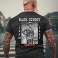 Black Cowboy Isom Dart African American Black Cowboy History Men's T-shirt Back Print Gifts for Old Men