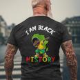 I Am Black History Boys Black History Month Celebrating Men's T-shirt Back Print Gifts for Old Men