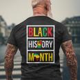 Black History Month African Civil Rights Empowerment Men's T-shirt Back Print Gifts for Old Men
