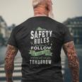 Bleiben Sie Heute Sicher Wir Sehen Uns Morgen Gesundheits- Und Sicherheitszitat T-Shirt mit Rückendruck Geschenke für alte Männer