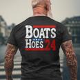Boats & Hoes 24 Vintage Logo For Your Step Brothers Men's T-shirt Back Print Gifts for Old Men