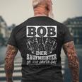 Bob Der Saufmeister Kurzärmliges Herren-T-Kurzärmliges Herren-T-Shirt, Spaß für Biertrinker Geschenke für alte Männer