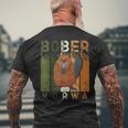 Bobr Kurwa Biber Bober Bobr Polish Beaver Meme T-Shirt mit Rückendruck Geschenke für alte Männer