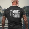 Body Under Construction Mind On A Mission Fitness Lovers Mens Back Print T-shirt Gifts for Old Men