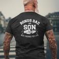 Bonus Dad And Son Best Friends For Life Mens Back Print T-shirt Gifts for Old Men