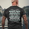 Bonus Papa Stepfather Leben Besser Gemacht Father's Day T-Shirt mit Rückendruck Geschenke für alte Männer