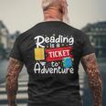 Book Character Reading Adventure Kid Boy Toddler Nerdy Men's T-shirt Back Print Gifts for Old Men