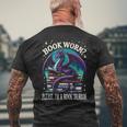 Bookworm Please I'm A Book Dragon Distressed Dragons Books Men's T-shirt Back Print Gifts for Old Men