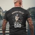 Border Collie Hund – Border Collie Dad T-Shirt mit Rückendruck Geschenke für alte Männer
