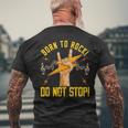 Born To Rock 80'S Rocker Guitar Guitarist Cool Music Lovers Men's T-shirt Back Print Gifts for Old Men