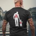 The Boss The Real Boss Father's Day Dad Son Daughter Matching Mens Back Print T-shirt Gifts for Old Men