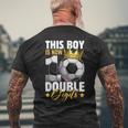 This Boy Now 10 Double Digits Soccer 10 Years Old Birthday Men's T-shirt Back Print Gifts for Old Men
