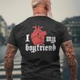 Boyfriend Punk Rock Band & Hardcore Punk Rock Men's T-shirt Back Print Gifts for Old Men
